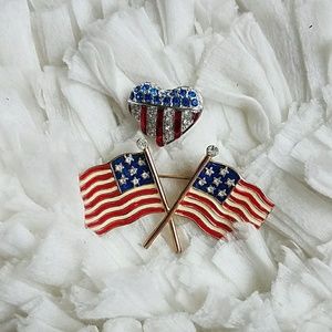 His and Hers Patriotic Pins